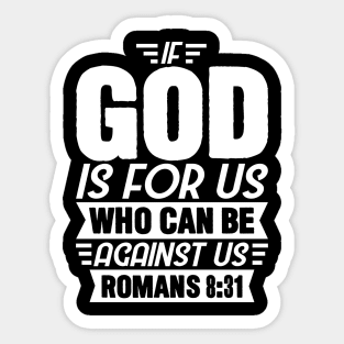 Romans 8:31 Sticker